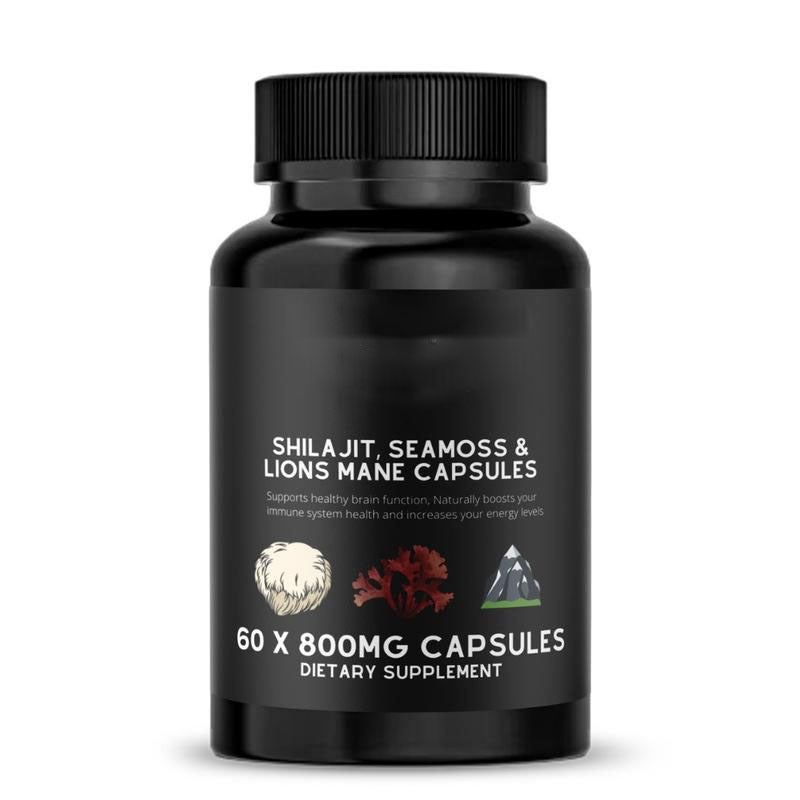 VitalMyst | Mezcla Adaptogénica con Shilajit, Musgo Marino y Hongo Melena de León