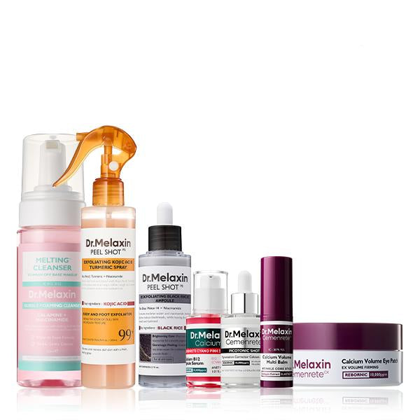 Glass Skin | Dr. Melaxin Kit De Cuidado Facial (Set De 7 Piezas)