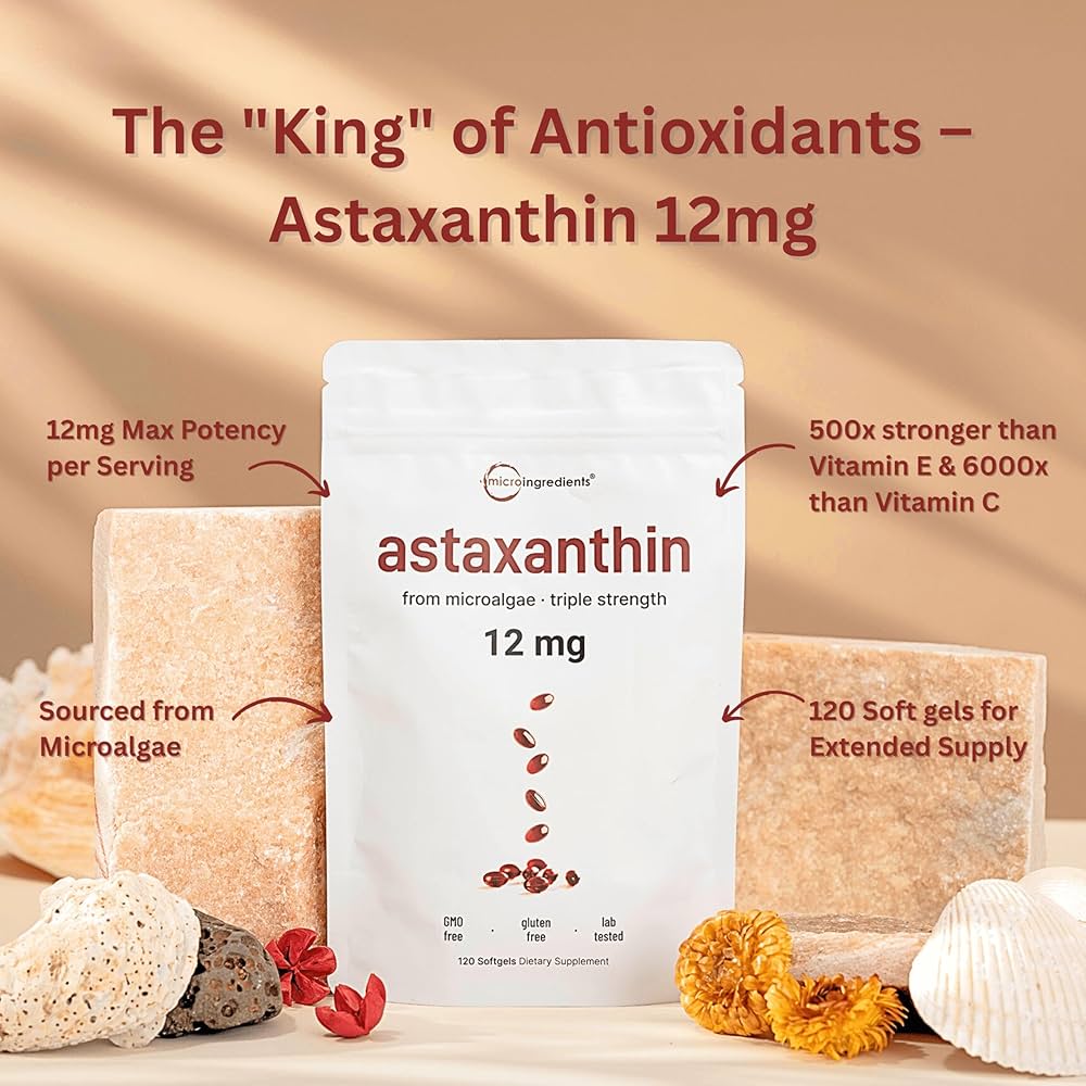 Cápsulas De Astaxantina 12 mg | Apoyo Antioxidante
