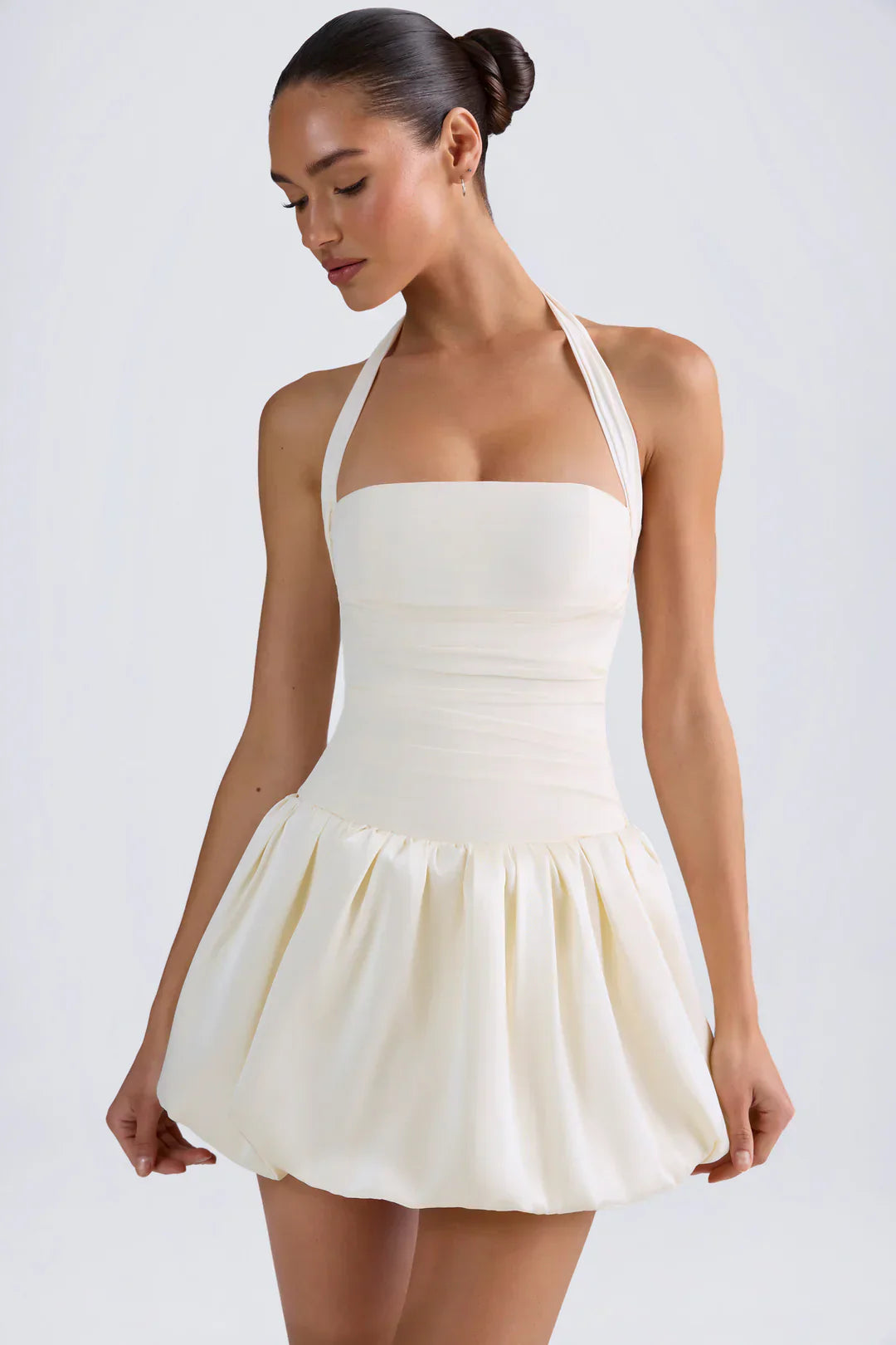 Pricila | Mini Vestido con Falda Bombacha