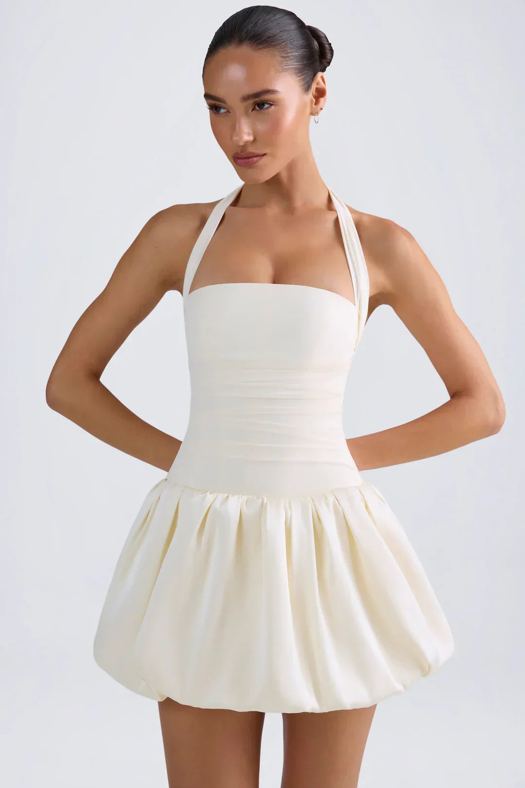 Pricila | Mini Vestido con Falda Bombacha