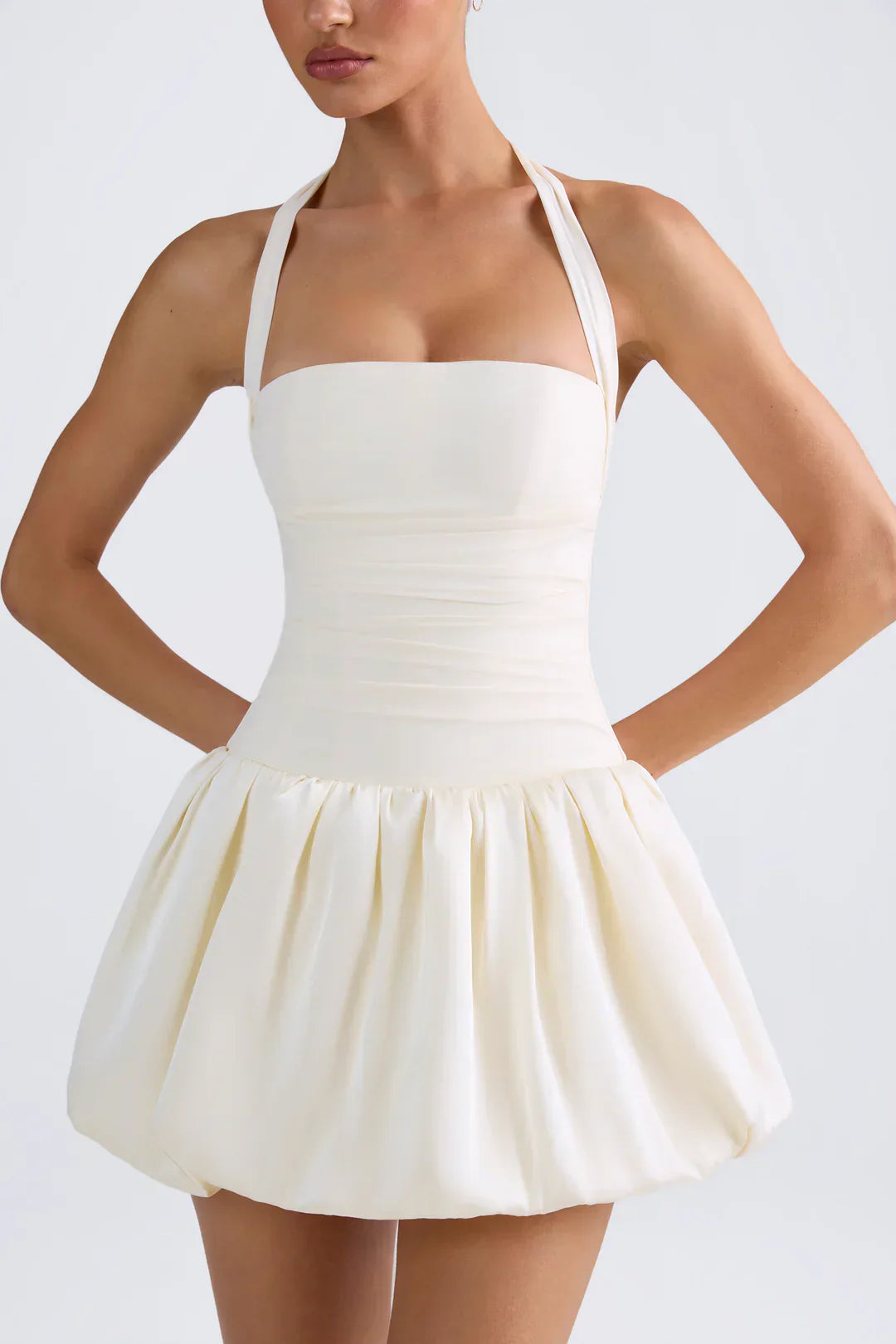 Pricila | Mini Vestido con Falda Bombacha