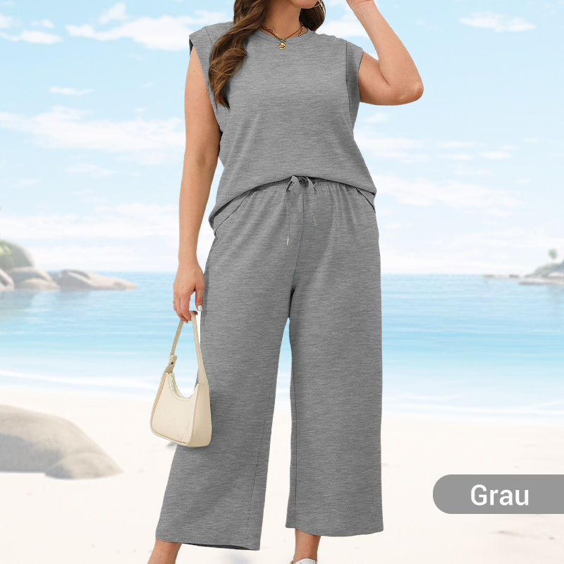 Lydie | Conjunto cómodo de pantalones y top