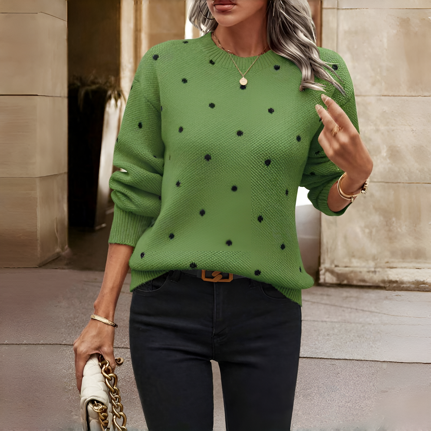 Brunella | Suéter con diseño de Puntos