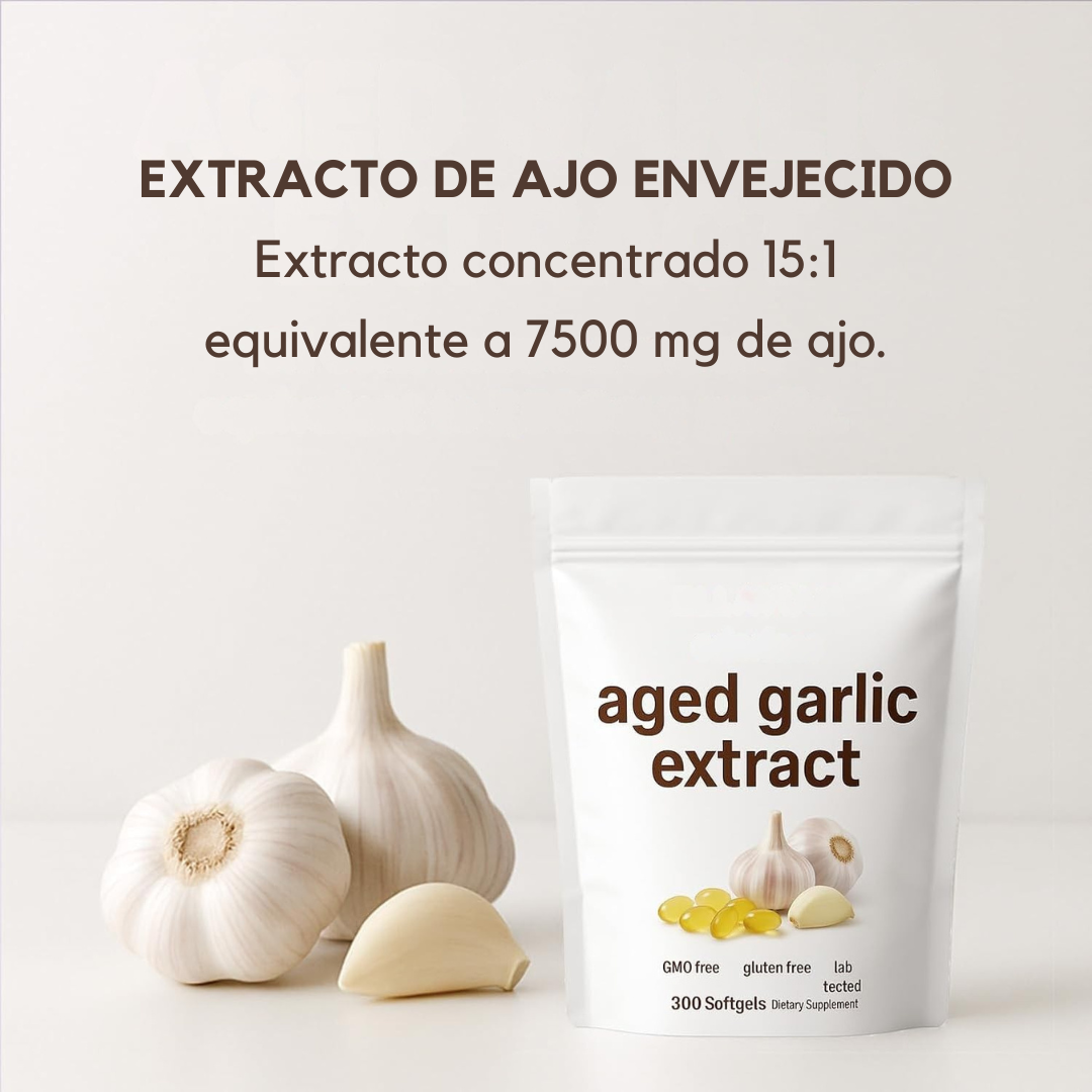 Extracto de Ajo Envejecido | 7500mg Sin Olor