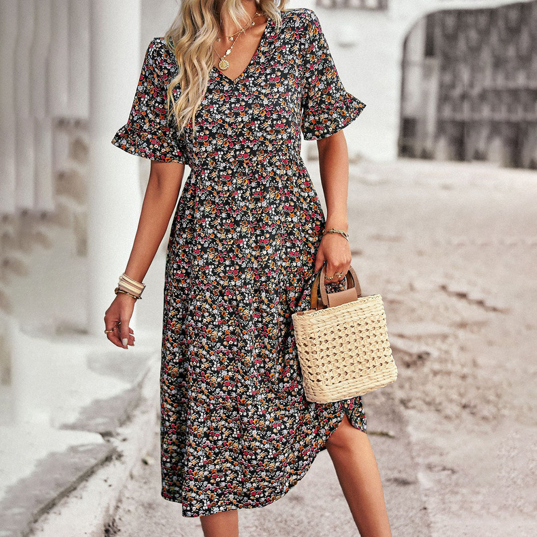 Carol | Vestido midi floral para el verano