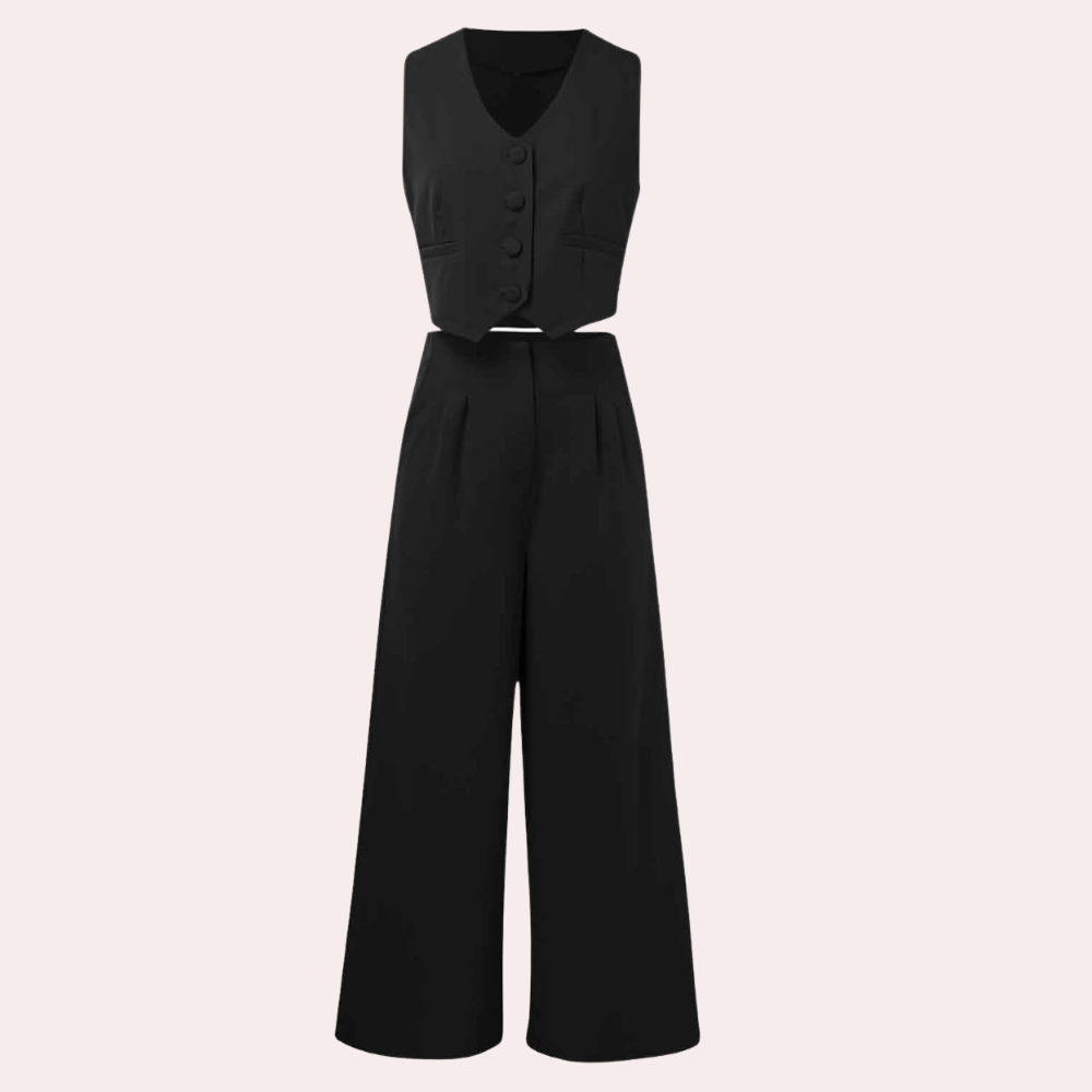 Eliza | Conjunto de Chaleco y Pantalones Casual