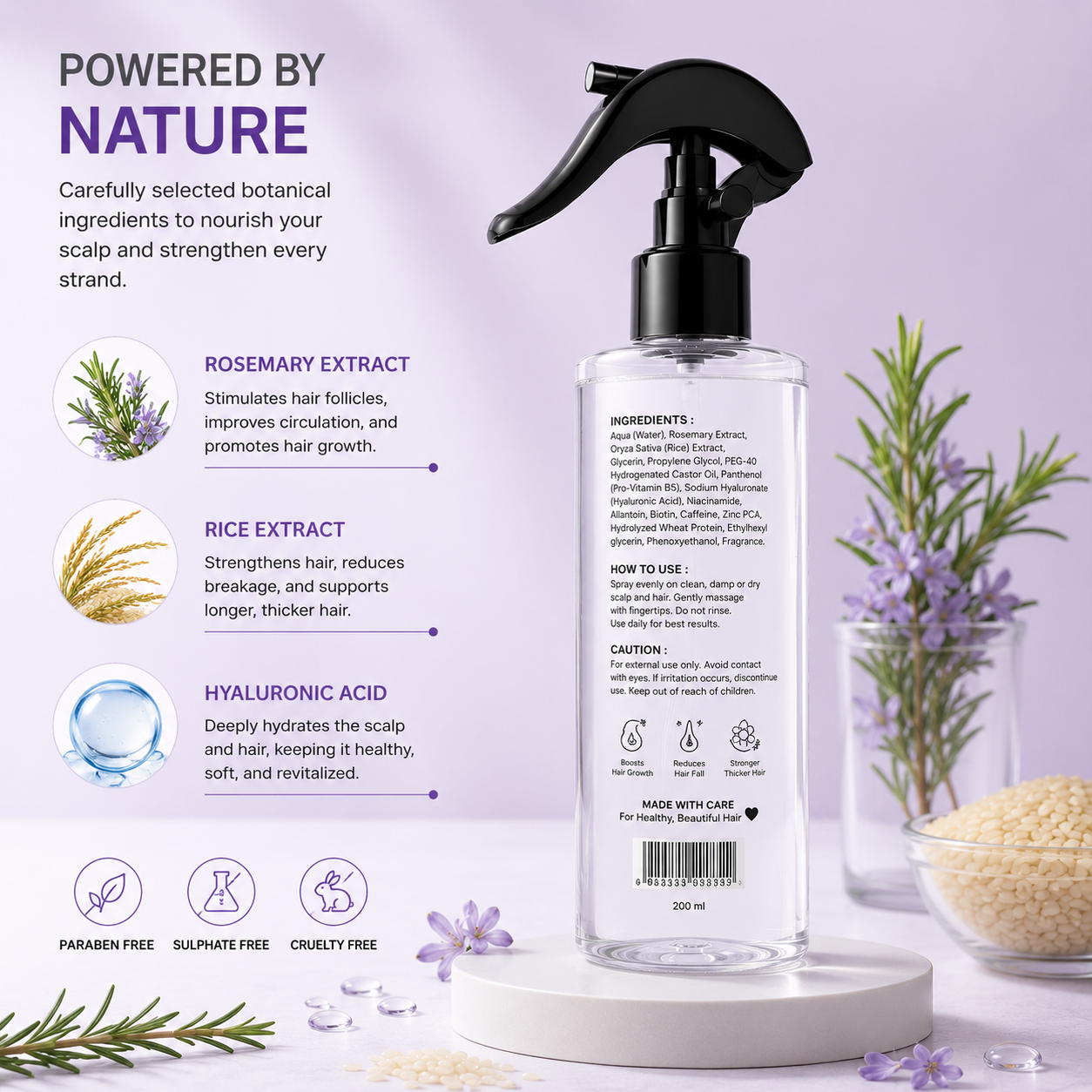 Bare Anatomy Hair Spray ingredients