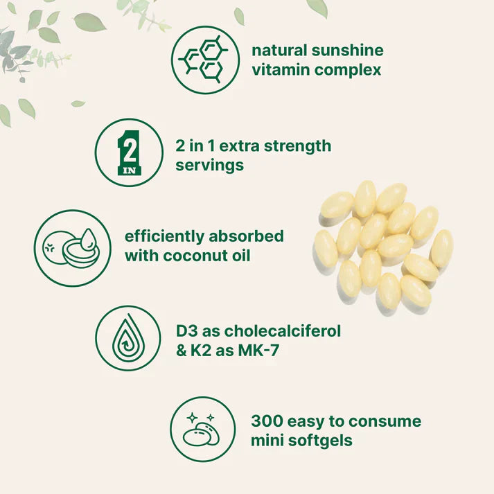 D-K Harmony | Cápsulas blandas de vitamina D3 y K2