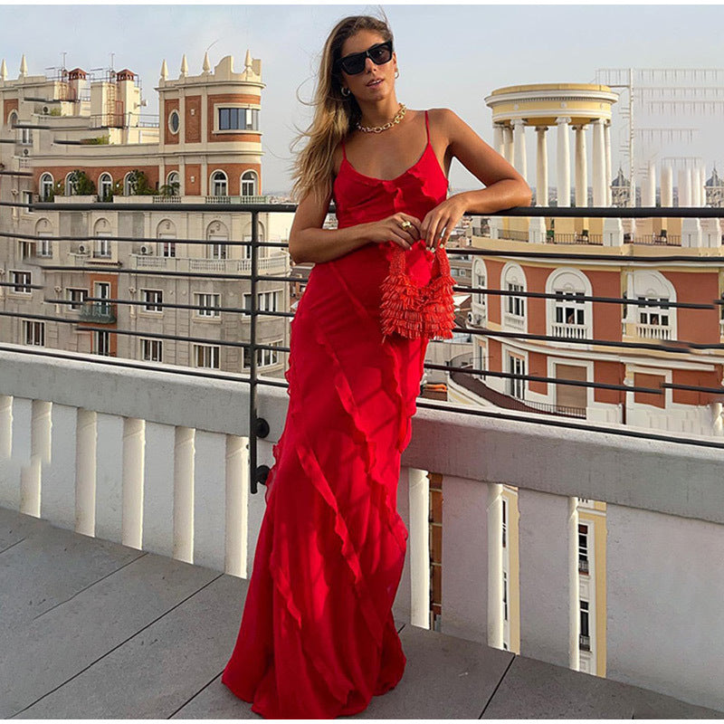 Yelli | Elegante Vestido Largo de Chiffon