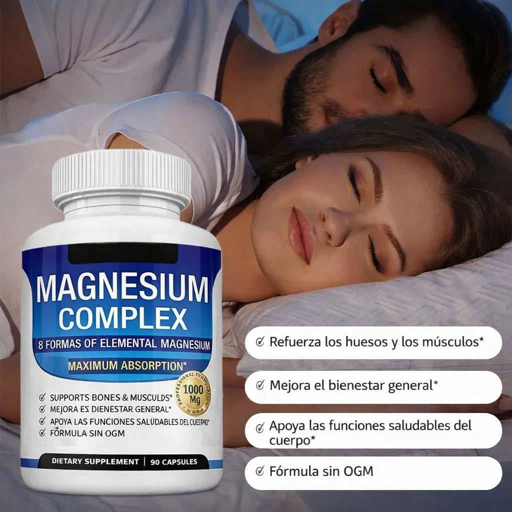 Complejo de Magnesio | 8 Suplementos Esenciales de Magnesio en Cápsulas