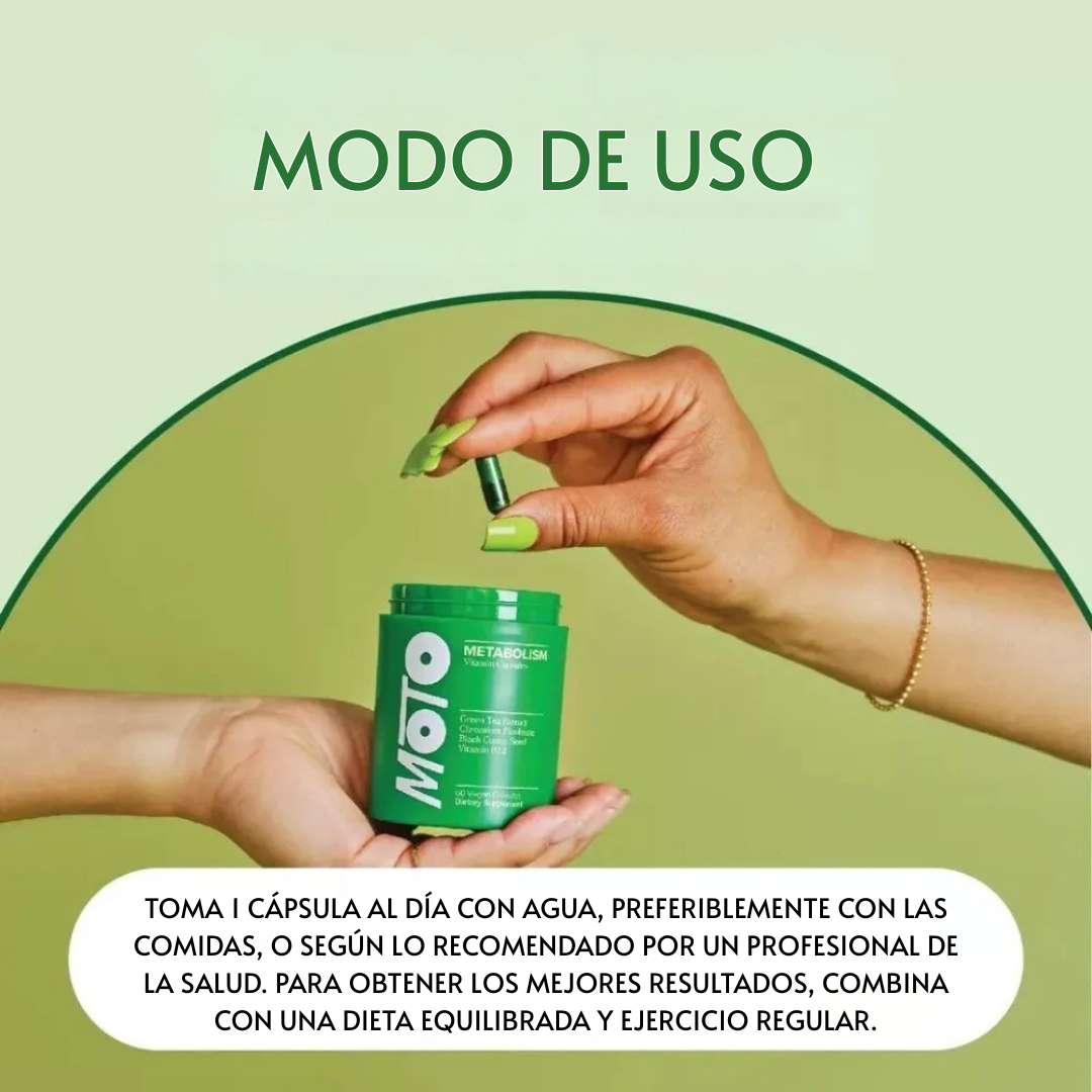 MetaMoto | Cápsulas de Soporte Metabólico