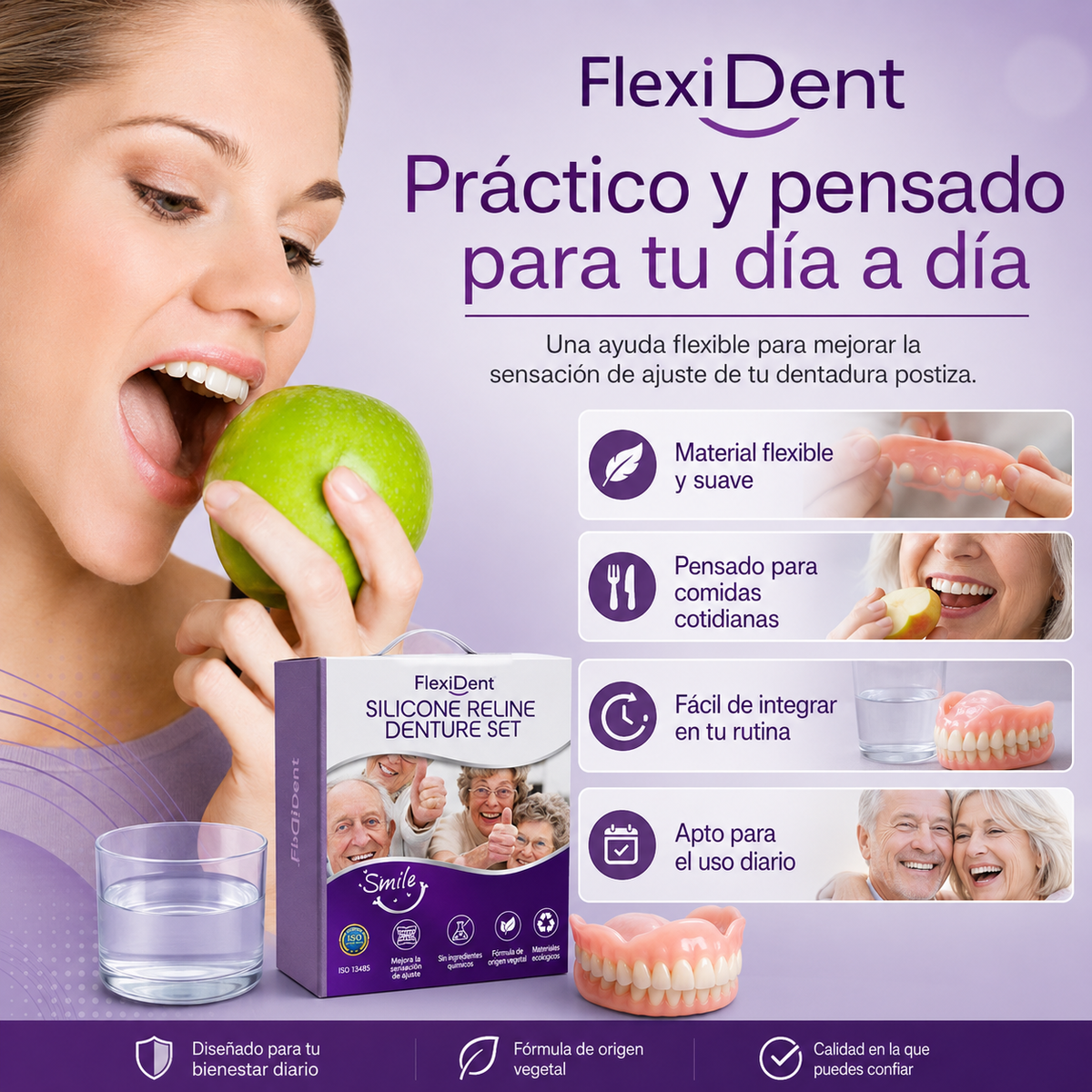 FlexiDent | Prótesis Dental de Silicona que se Adapta a Ti