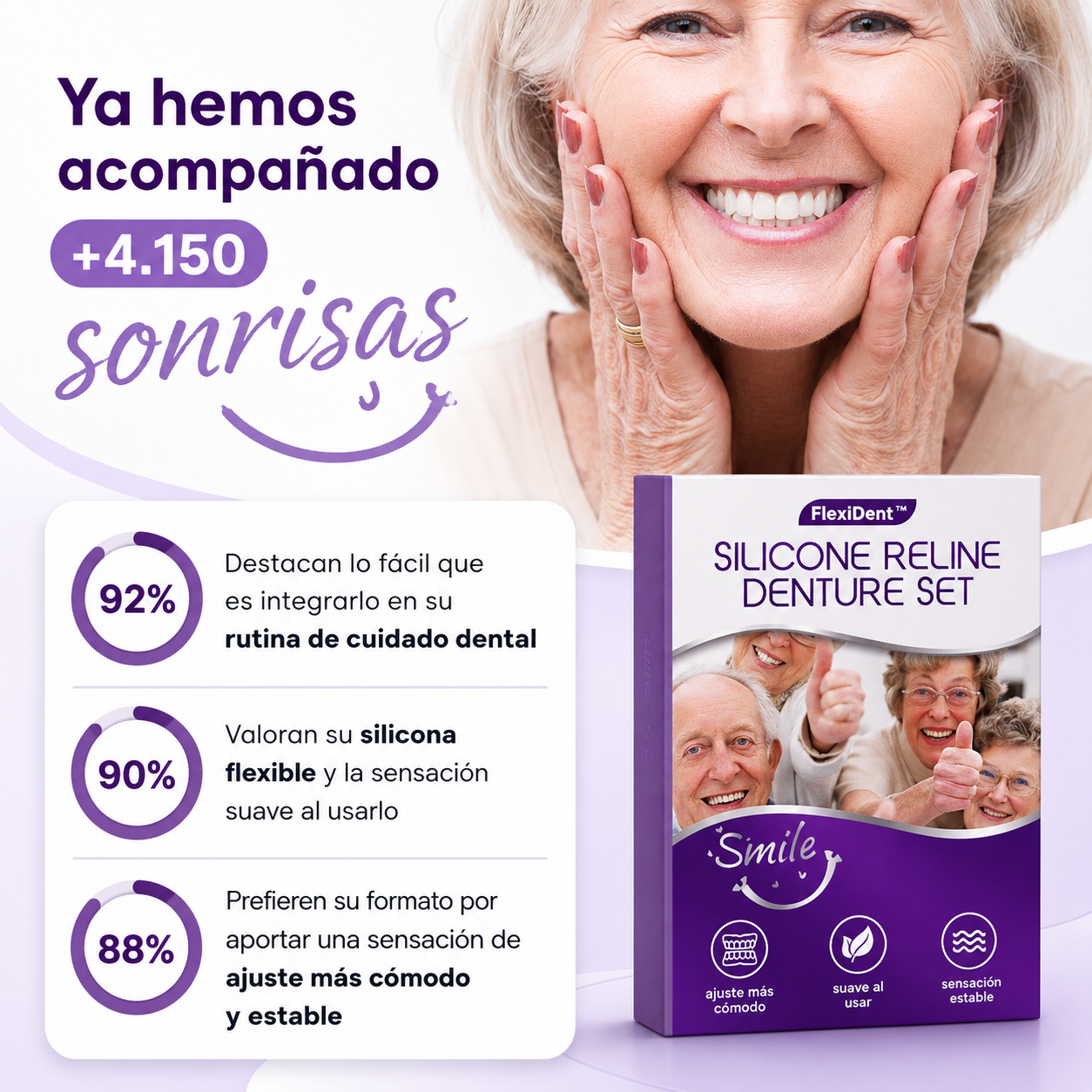 FlexiDent | Prótesis Dental de Silicona que se Adapta a Ti