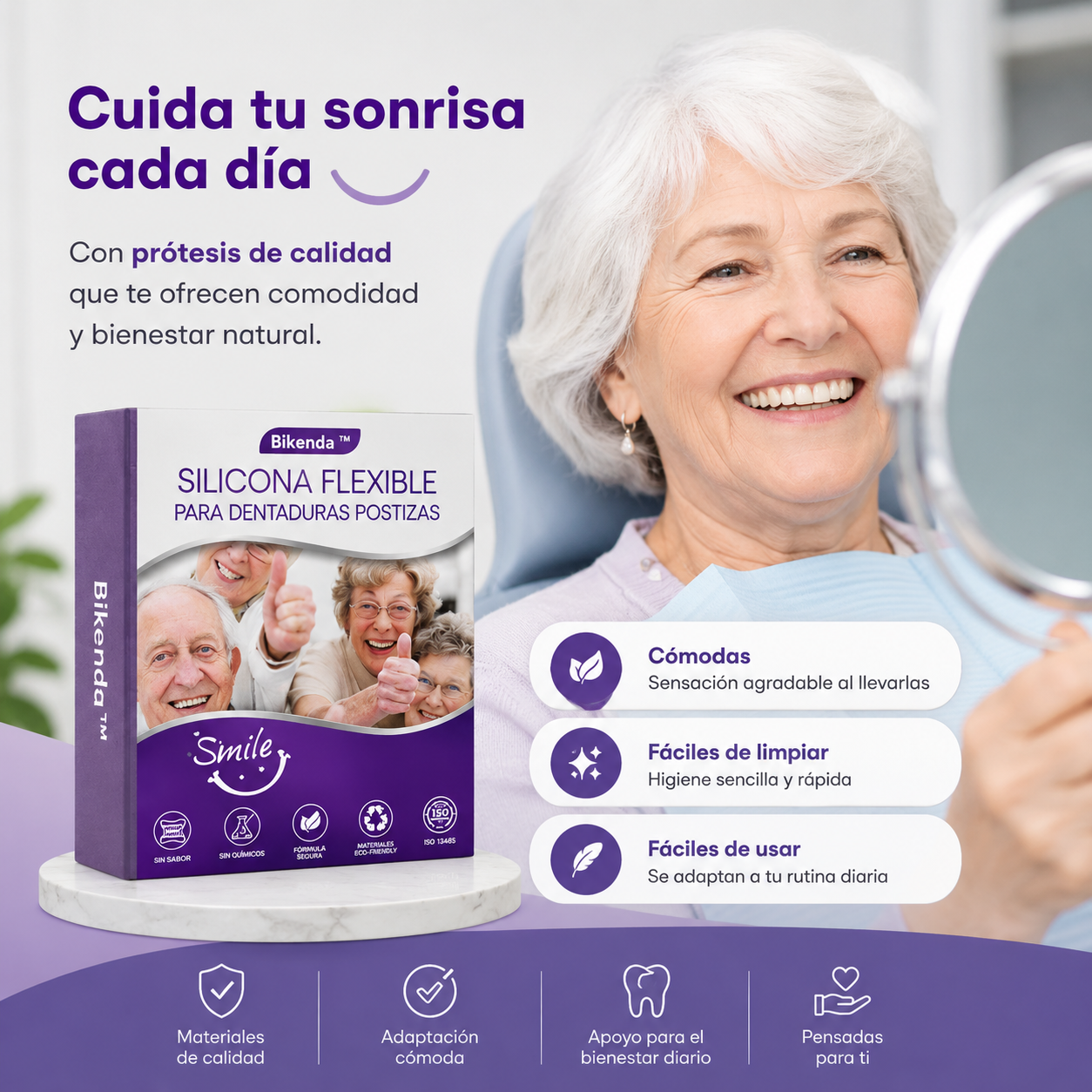 FlexiDent | Prótesis Dental de Silicona que se Adapta a Ti