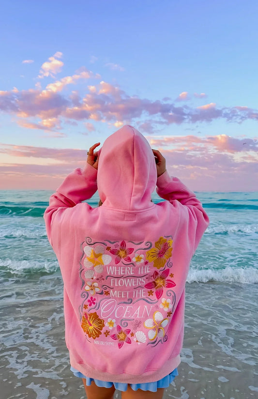 Clemence | Sudadera  "Donde Las Flores Encuentran El Océano"
