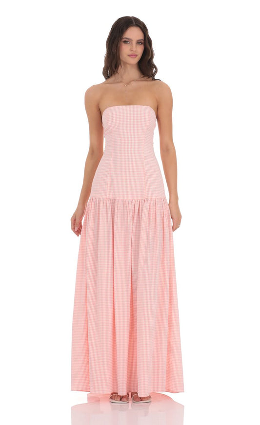 Vechy | Vestido Largo de Cintura Baja y sin Tirantes