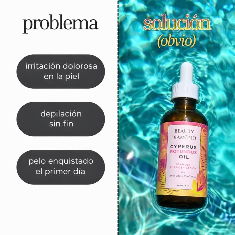 Cyperus Rotundus Oil | Aceite Post-Depilación