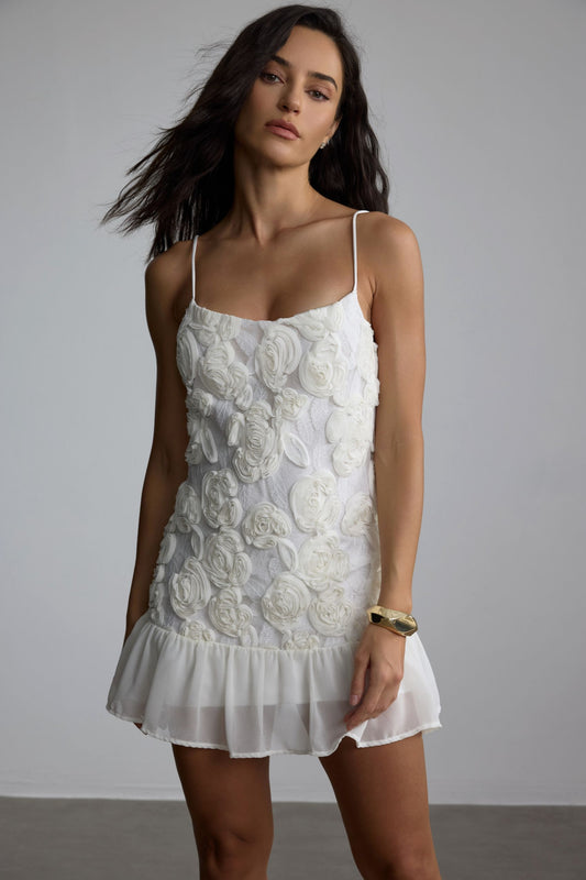 Xantara | Mini Vestido con Apliques de Flores