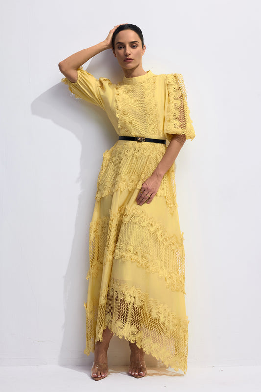 Ximara | Vestido de Encaje Bordado