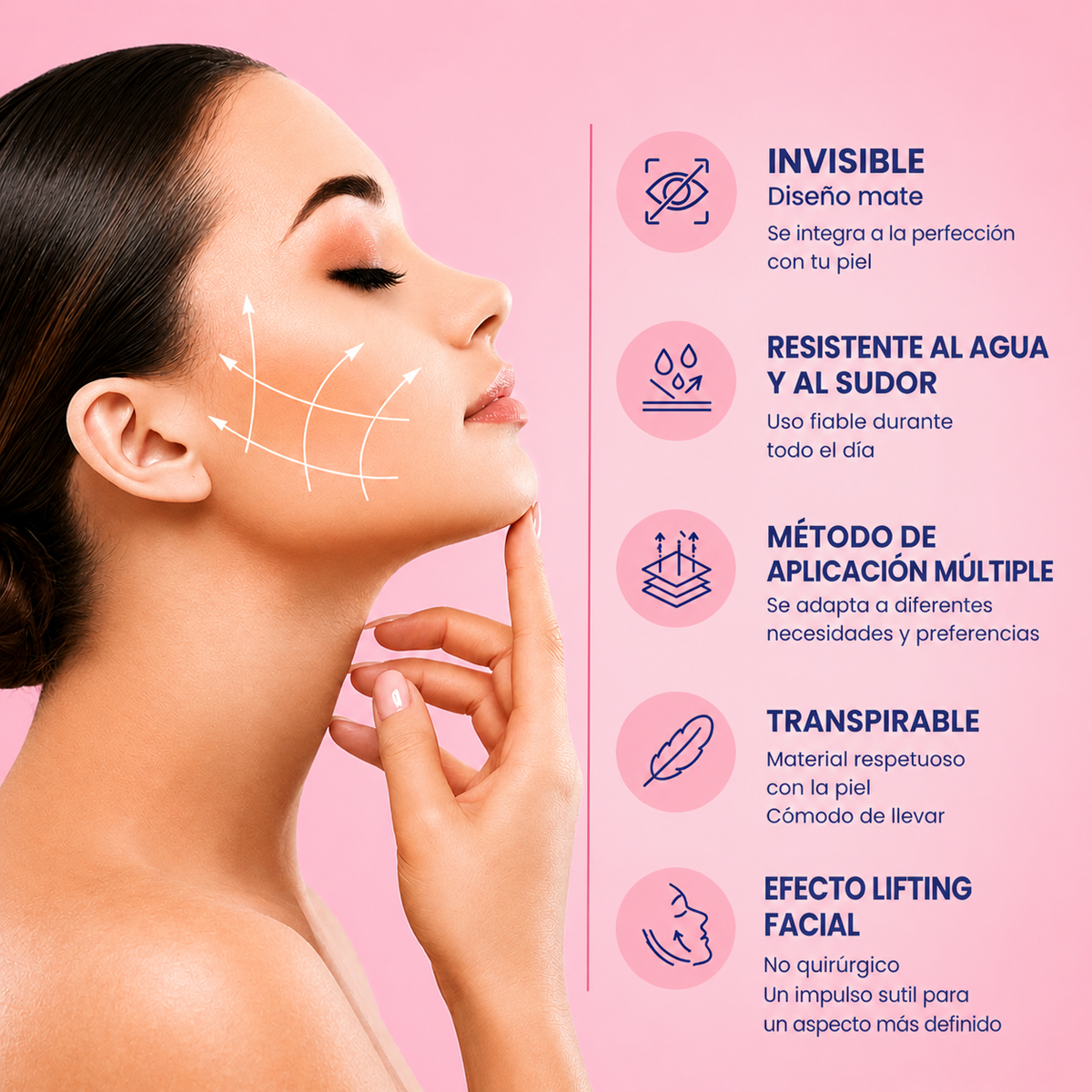 InvisiLift | Cinta Adhesiva Invisible para Lifting Facial
