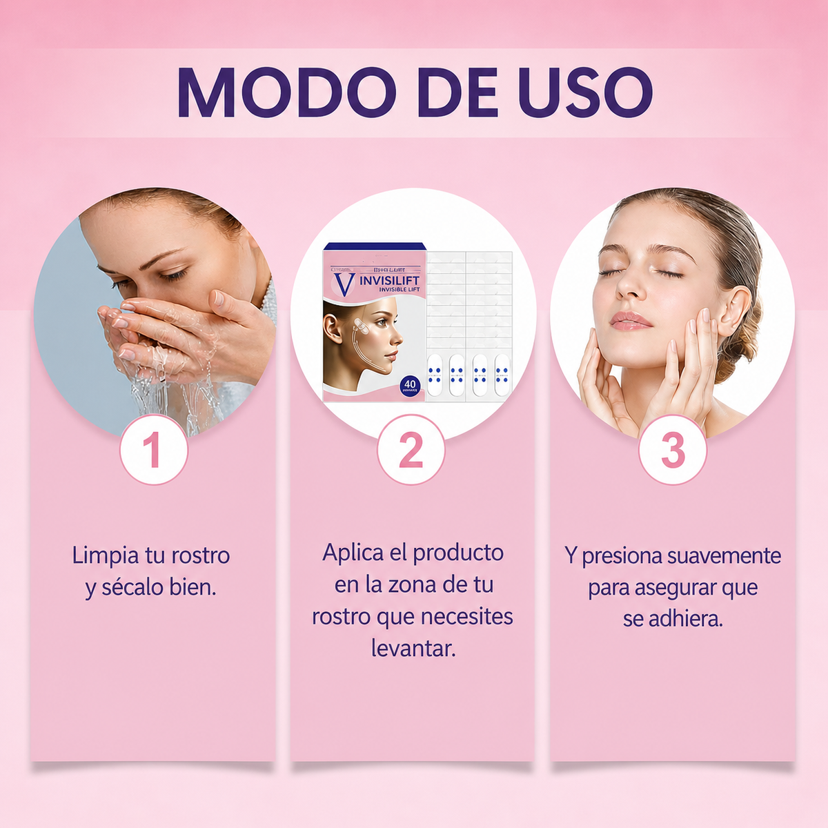 InvisiLift | Cinta Adhesiva Invisible para Lifting Facial