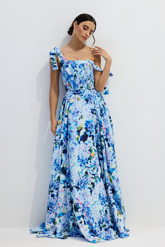 Hortensia | Vestido Largo Floral