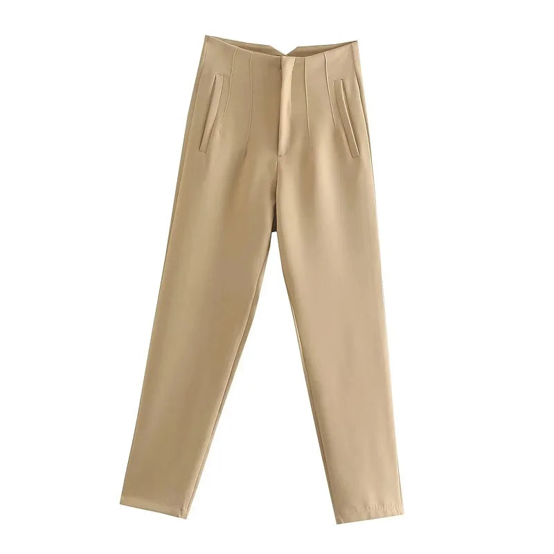 Claude | Pantalones Elegantes de Cintura Alta