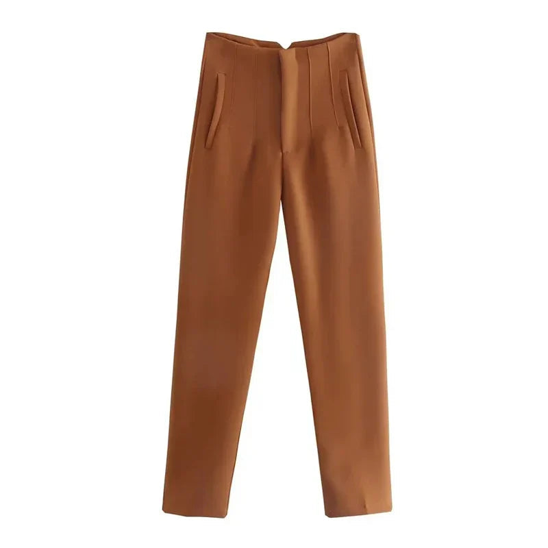 Claude | Pantalones Elegantes de Cintura Alta
