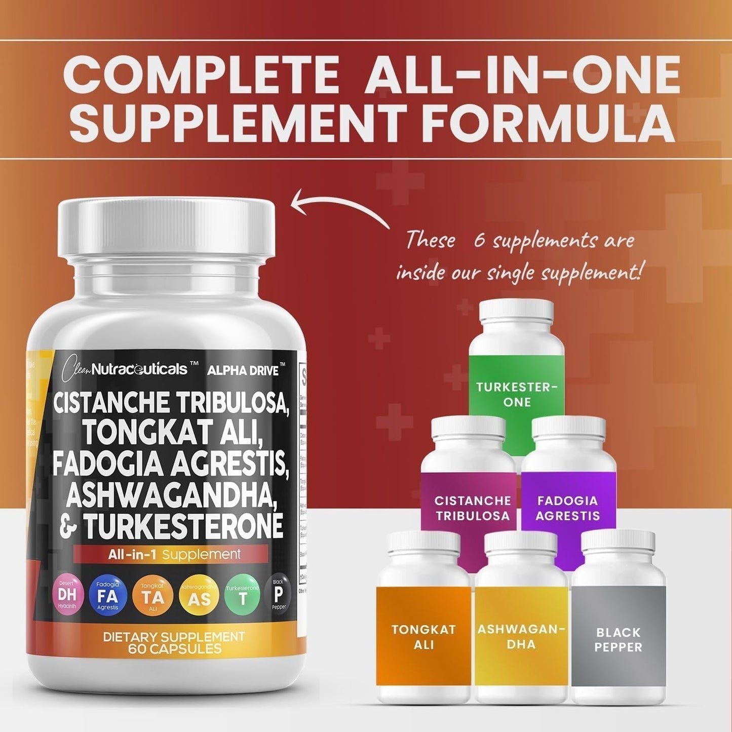 AlphaMen | Apoyo Herbal para la Testosterona, Fuerza y Vitalidad