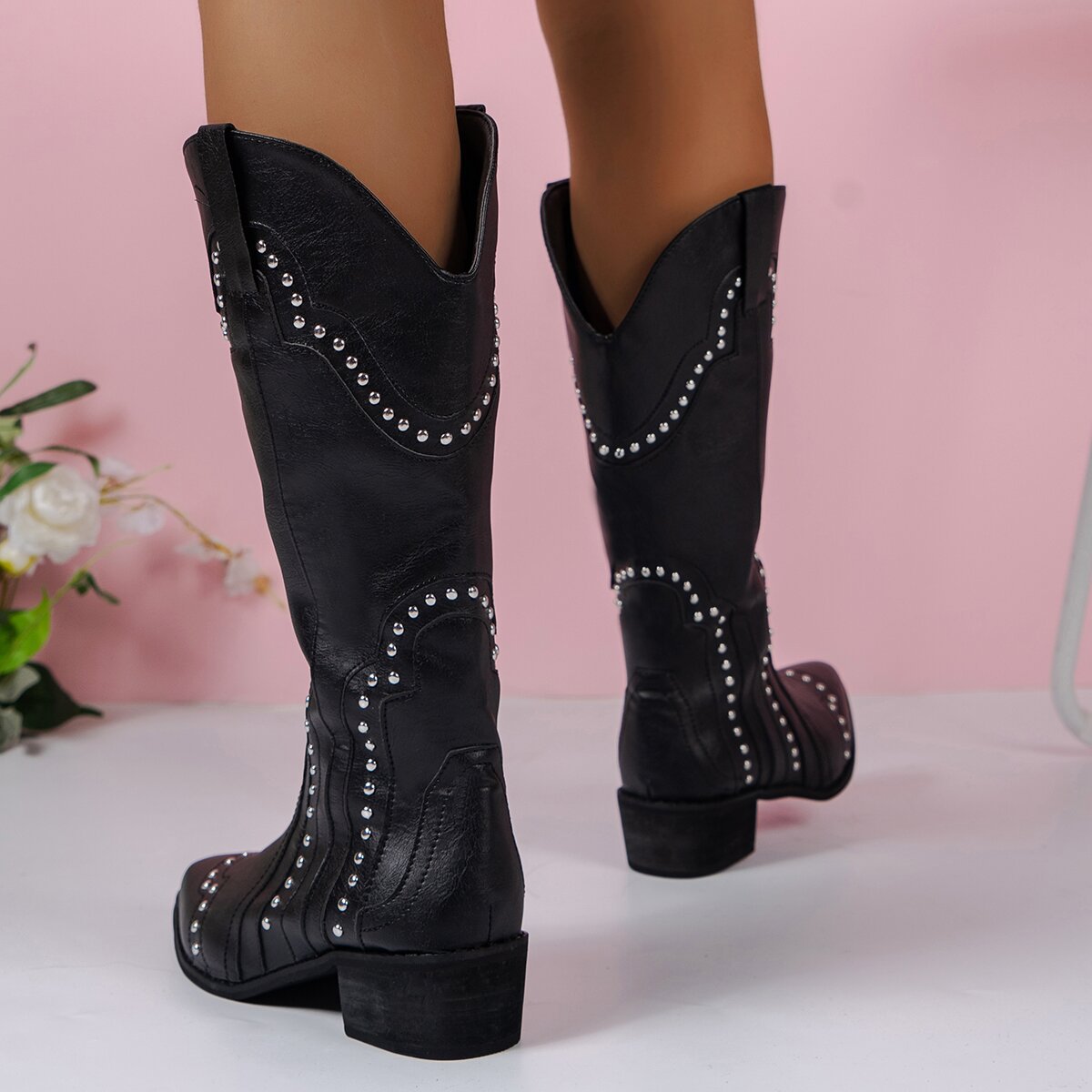 Zaynah | Botas de Vaquero con Tachuelas para Dama