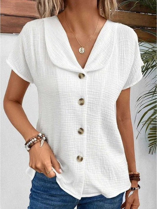 Laseth | Camisa Casual de Manga Corta