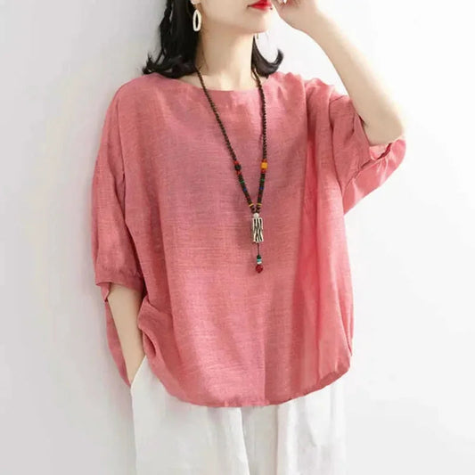 Olinda | Camiseta Casual de Corte Suelto