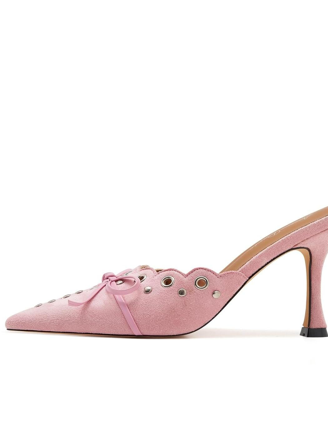 Yanitza | Elegantes Tacones de Punta con Ojales