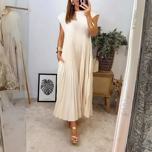 Olena | Vestido Largo Plisado