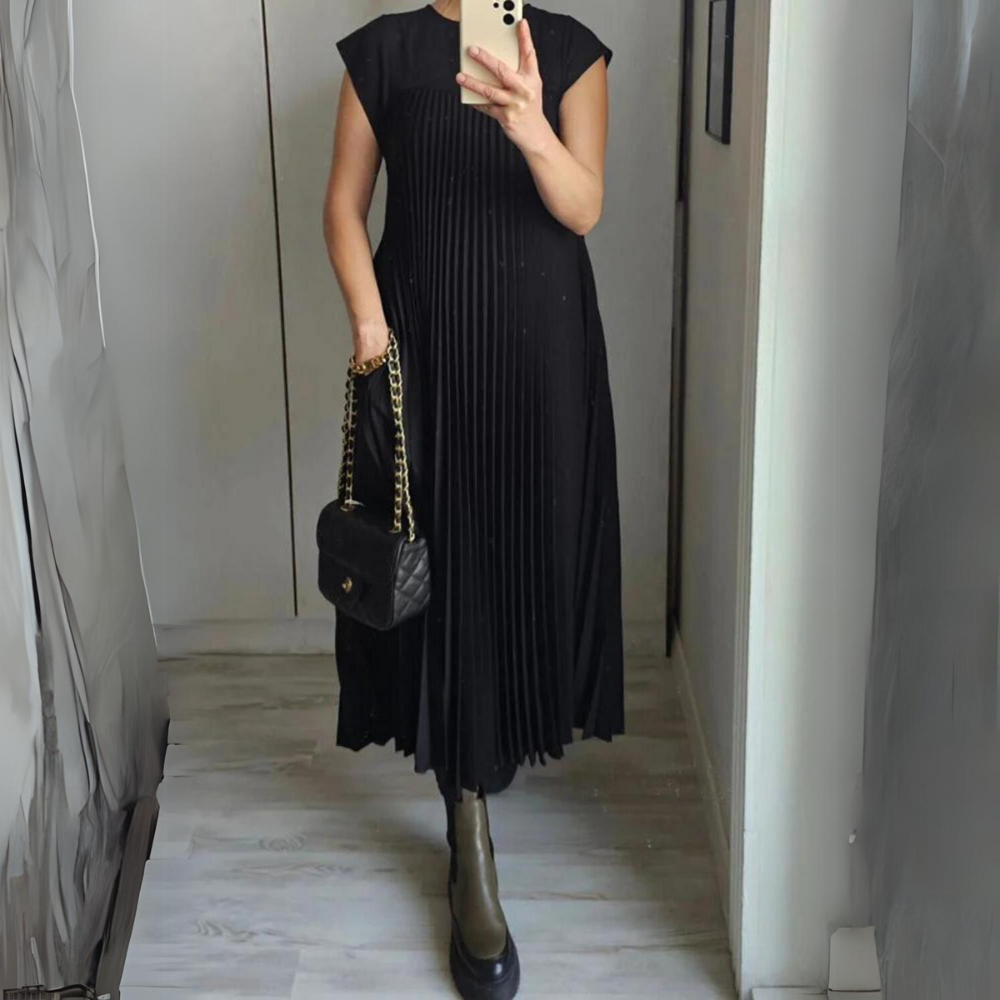 Olena | Vestido Largo Plisado