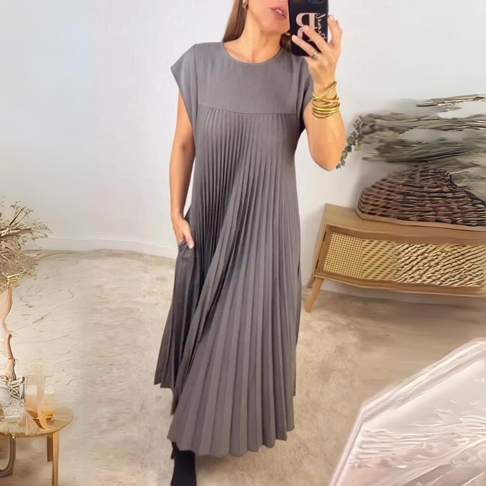 Olena | Vestido Largo Plisado
