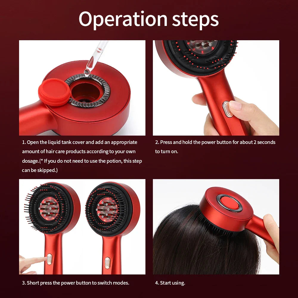 HairLume | Cepillo de Masaje de Luz Roja para el Cabello
