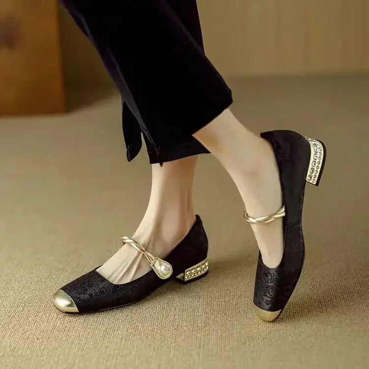 Safiro | Elegantes Zapatos de Tacón Bajo