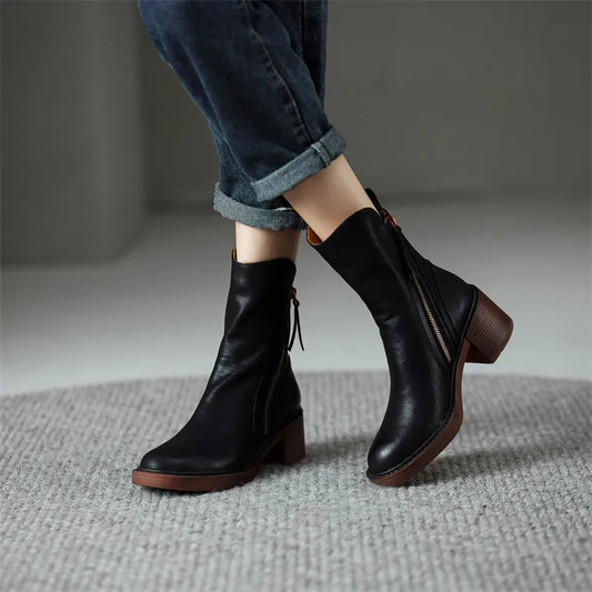 Adriana | Botas de Cuero Elegantes para Mujeres