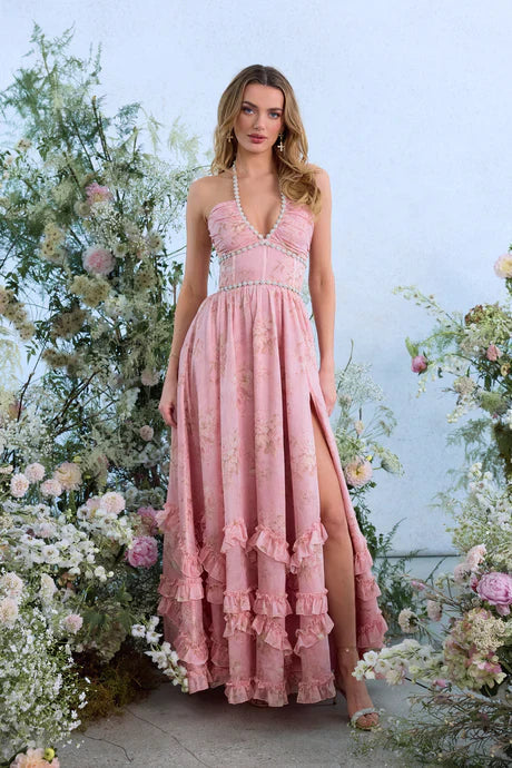 Zeelen | Vestido largo estilo elegante