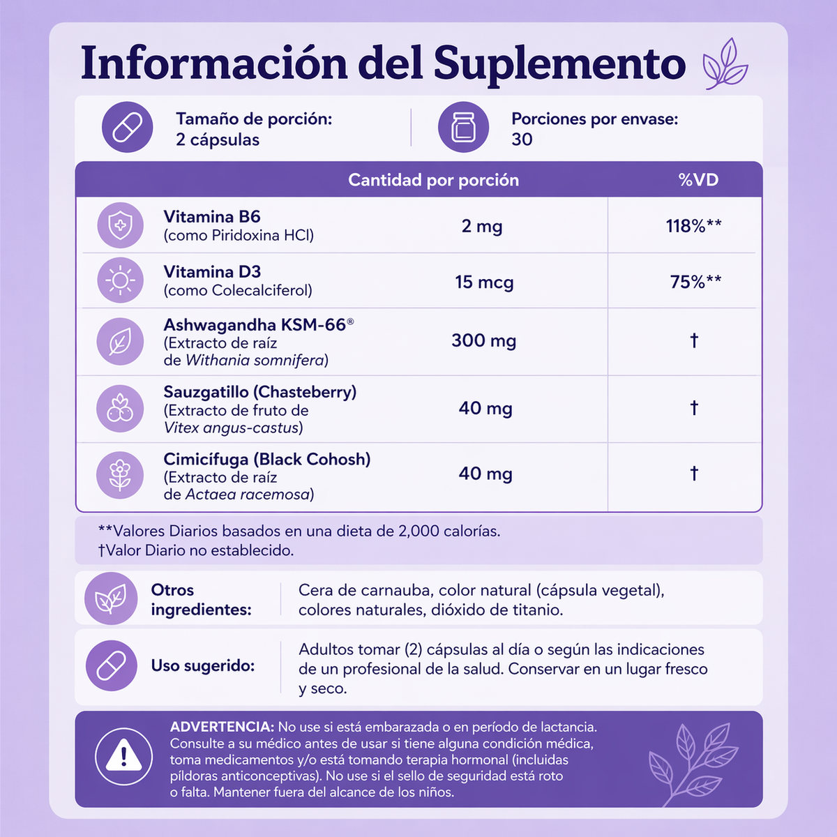 Meno | Suplemento para el Bienestar Femenino