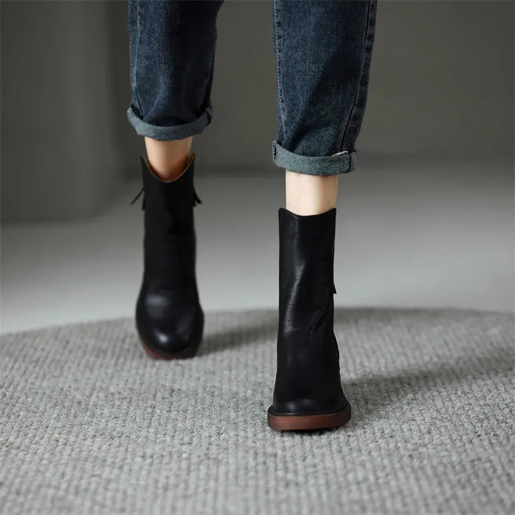 Adriana | Botas de Cuero Elegantes para Mujeres