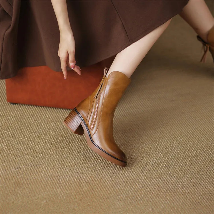 Adriana | Botas de Cuero Elegantes para Mujeres