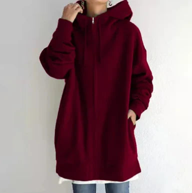 Keila | Sudadera Larga con Cremallera