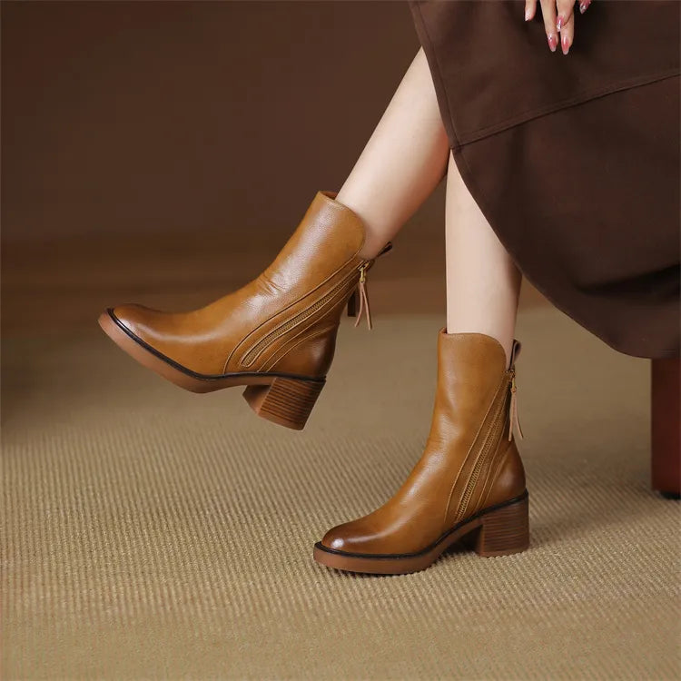 Adriana | Botas de Cuero Elegantes para Mujeres