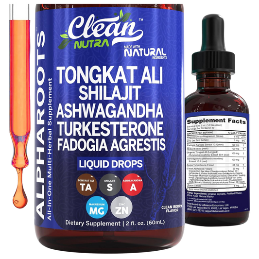 AlphaRoots | Gotas herbales para mejorar la energía, vitalidad y rendimiento en hombres