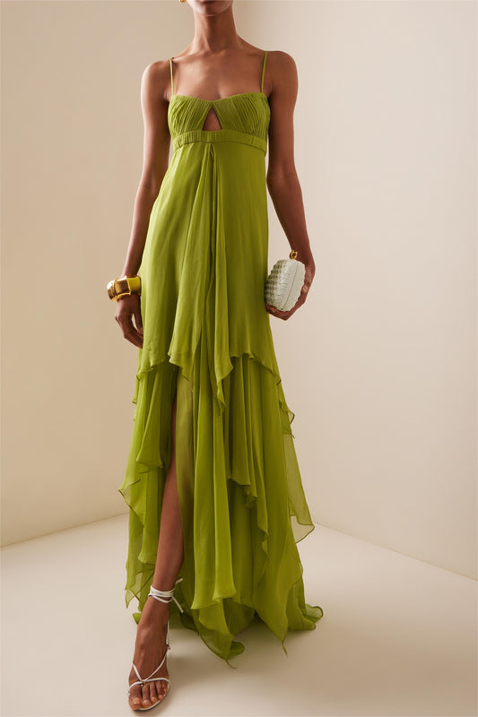 Wanelly | Vestido Plisado con Tirantes