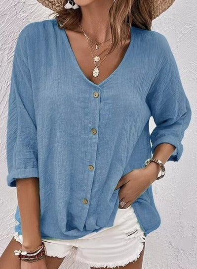 Josephine | Top Fresco con Escote en V