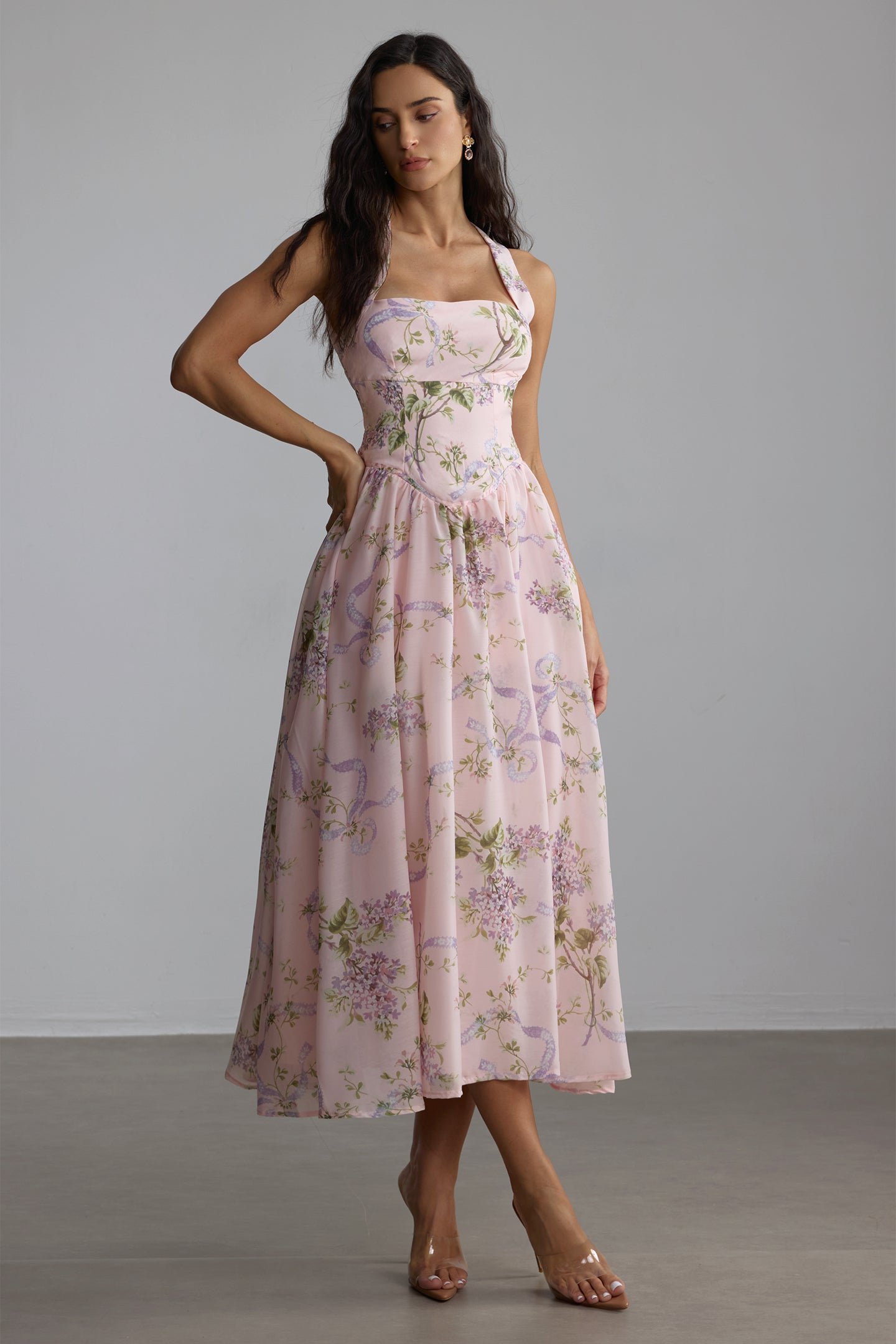 Winry | Vestido Floral con Espalda Descubierta